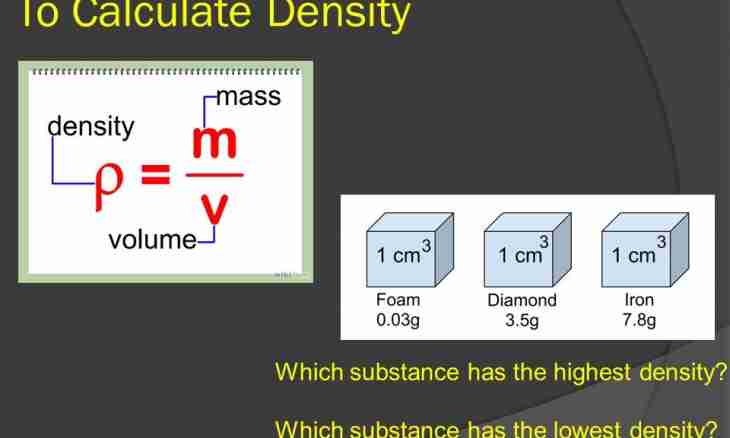 How to determine substance density